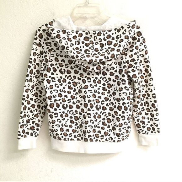 Cat & Jack leopard print hoodie L - Picture 3 of 6
